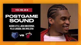 Postgame Interview: Nassir Little, Josh Christopher, Pelle Larsson, Erik Spoelstra | Oct. 18, 2024