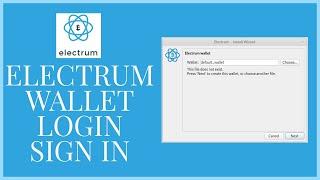 How to Login Electrum Bitcoin Wallet Account? Electrum Bitcoin Wallet Login Sign In 2021