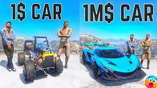 UPGRADING 1$ CAR INTO $1 MILLION DOLLAR SUPER CAR IN GTA 5