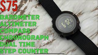 $75 AVTREK Mountaineering Watch: Compass, Altimeter, Barometer, AND SO MUCH MORE!