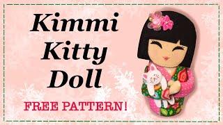 Patchwork Doll Japanese  Kimmi || FREE PATTERN || Full Tutorial with Lisa Pay