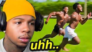 Deshae Reacts To IShowSpeed EMBARASSING Ashton Hall In A Race..