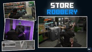 [QB/ESX] FIVEM STORE ROBBERY SCRIPT | FULL SHOWCASE | ADVANCED | REALISTIC