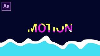 Liquid Motion Graphics Effects, Adobe After Effects CC Tutorial ( No Third Party Plugins )