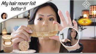 New Viori Shampoo & bamboo comb review⭐Heirloom tea bar + Bamboo Wooden hair comb | PART 3