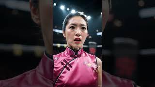 Beauty vs. Beast: She Took Him Down Effortlessly! #kungfuai #boxing #ai #wwe #beauty #wrestling #aew