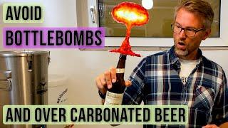 How to avoid bottle bombs and over carbonated beer - how to sugar carbonate the right way