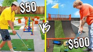 $50 VS $500 MINI GOLF COURSES!