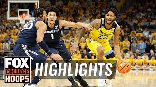 Xavier Musketeers vs. No. 7 Marquette Golden Eagles Highlights | CBB on FOX