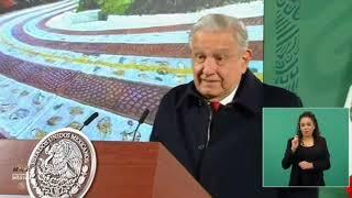 Presumió AMLO caminos que elaboran mujeres y hombres en Oaxaca: "es un orgullo, son obras de arte"