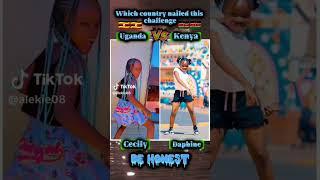 l like that dancing to Uganda vs Kenya u she really nice