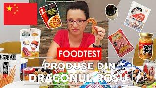 MĂNÂNC PRODUSE ASIATICE - Ce DELICATESE găsești în DRAGONUL ROȘU? - FOOD TEST