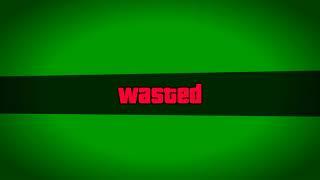 Футажи для видеомонтажа ГТА 5 Потрачено GTA 5 Wasted green screen Chroma key