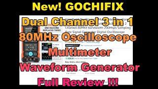 GOCHIFIX 80Mhz Dual Channel Scope-Meter, Waveform Generator