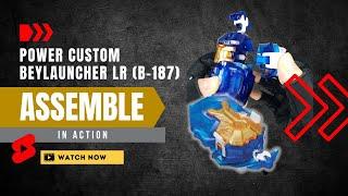 How To Assemble Power Custom BeyLauncher LR & Change Mode - Takara Tomy Beyblade Burst DB B-187