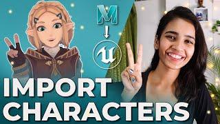 Import Character in Unreal Engine - Maya to Unreal | Unreal Engine 4 Tutorial | Sonali Singh