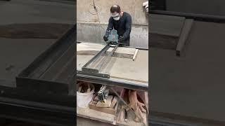 Выравнивание слэба фрезером. / Slab alignment.