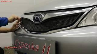 Защита радиатора SUBARU IMPREZA III 2007-2011г.в. (Черный) - strelka11.ru