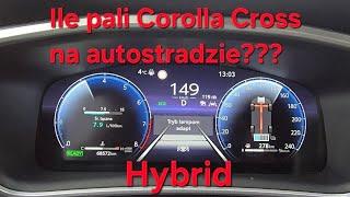 #toyta #Corolla #hybrid Średnie spalanie na autostradzie Toyota Corolla Cross 2024 hybrid