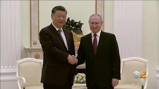 China's president begins high-profile trip to Russia