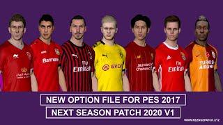 PES 2017 | Option File For Next Season Patch 2020 V1 #01-02-2020