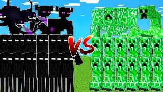 CREEPER vs ENDERMAN Army !