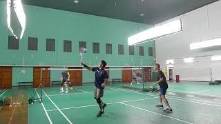 9Oct24 CRC Badminton Ong Hock Aik/Tan Heap Chee vs Loh Soon Cheong/David Lee