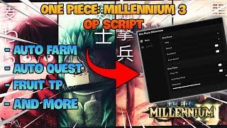 Roblox One Piece: Millennium 3 Hack/Script AUTO FARM, AUTO QUEST, BRING DF & MORE!