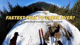 The FASTEST KNOWN TIME ON WHISTLER’s PEAK TO CREEK!