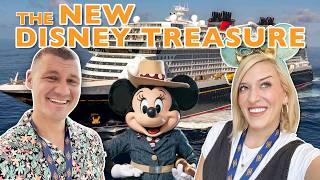 We Sailed On The Disney Treasure! NEW Cruise Ship: Part 1 Haunted Mansion Bar, Marvel, Room Tour