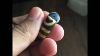 Authentic Damaged 3 Eye DZi Bead & Ra-Mig DZi Bead