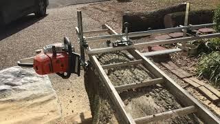 Chainsaw Milling: First Cut  Quick Tip | Making the First Cut Accurate