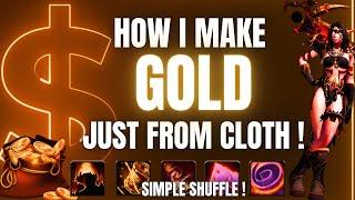 How I Make Gold Just From Cloth In World Of Warcraft !