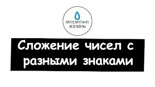 31. Сложение чисел с разными знаками. Математика 6 класс