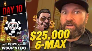 ACES vs KINGS in the $25,000 HIGH ROLLER! - Daniel Negreanu 2025 WSOP VLOG Day 10