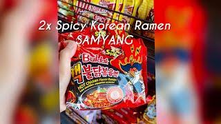 Korean Ramen Noodles 2x Spicy #Shorts #Samyang #crisalis