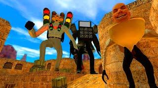 NEW MECHA SAW SKIBIDI TOILET BOSSES VS MECHA TV MAN BOSSES AND OTHERS In Garry's Mod!