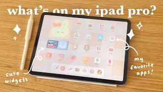 what's on my iPad pro? | aesthetic ipad tour with widget and app recommendations!