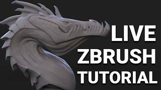 ZBrush 2019 - Live Sculpting Tutorial for Sculptris Pro, Dynamesh, and ZRemesher