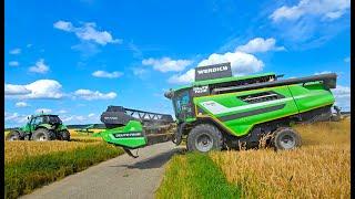 DEUTZ FAHR Harvester Style C 9206 bei Gerste dreschen 2024 !