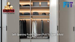 Cinetto Self Opening Push to Open Pull to Open Bifold Doors Demonstration | Fit New Zealand