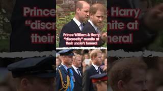 Prince William and Harry “discreetly” reunite at their uncle’s funeral