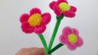 How to make a little pipe cleaner flower