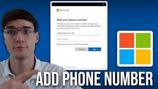 How To Add Phone Number To Microsoft Account 2024 (QUICK)