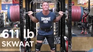 John Cena Squats 611 Pounds