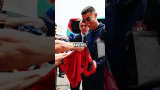 Ronaldo was almost run over by a fan and got injured. 