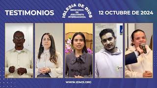 Testimonios 12 de octubre de 2024 - Iglesia de Dios Ministerial de Jesucristo Internacional