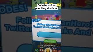 Code for anime punching simulator