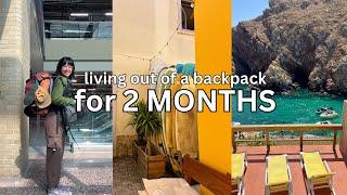 Europe travel: FULL PACKING LIST & how I organize it