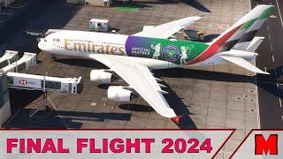 FINAL FLIGHT 2024 / OMDB - EDDH / FBW A380 / MSFS 2020 / VATSIM [GER]